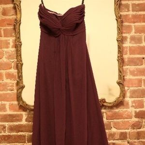 Eggplant purple gown